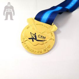 Medalla de oro grabada aduana divertida del metal, medallas del baloncesto para funcional multi de los niños