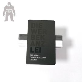 Carnet de socio plástico modificado para requisitos particulares del PVC del negro de Matt 85.5x54x0.76m m