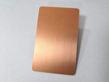 Carnet de socio plateado del metal del oro de Rose con las tarjetas de visita del logotipo/del metal de Custom Company