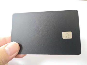 La tarjeta de visita elegante del acero inoxidable se dobla 4442 microprocesadores y el negro mate del microprocesador de  1K