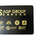 Matt Black Metal Business Cards de cobre amarillo de acero con el laser graba a Logo Name