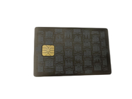Aguafuerte de plata del negro de IC Chip Visiting Card Electroplated Anti del metal