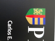 Aduana Logo Color Print de la tarjeta de presentación 1.2m m de Matt Black Metal Stainless Steel