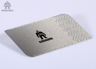 Serigrafía metálica de las tarjetas de visita de la plata del acero inoxidable que imprime 85x54m m