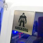 Las placas de identificación del metal del negro de la impresión del efecto del cepillo para los bolsos KingKong modificaron para requisitos particulares