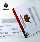 Impresión en offset personalizada de las tarjetas de visita del PVC, fuente de las líneas aéreas de la etiqueta del nombre del equipaje del viaje