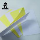 El plástico imprimible llano de las tarjetas de visita del PVC de la etiqueta engomada carda el espacio en blanco adhesivo con capa