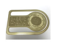 Oro/metal plateado Placemats y prácticos de costa con el material del aluminio del logotipo del laser