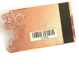 Regalo creativo popular grabado en relieve metálico cepillado del negocio de las tarjetas de visita del oro
