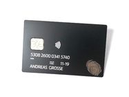 Tamaño acabado cepillo de lujo 85*54*0.6m m de las tarjetas de crédito del negocio del metal del chip CI 4442