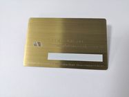 Tamaño acabado cepillo de lujo 85*54*0.6m m de las tarjetas de crédito del negocio del metal del chip CI 4442