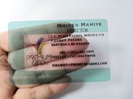 tarjetas del miembro del negocio del claro del PVC de 85.6x54x0.5m m con la impresión en color