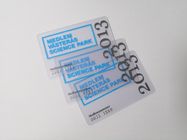 Tamaño plástico transparente 85.6*54m m de la impresión de la serigrafía de las tarjetas de visita