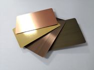 Final cepillado tarjetas de cobre de bronce de cobre amarillo de encargo del miembro del VIP del negocio del metal
