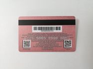 Las tarjetas de visita heladas del PVC con la hoja de oro caliente del sello del código de barras graban en relieve número