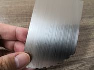 tarjeta de acero inoxidable cepillada de plata Logo Printing del metal de 0.40m m