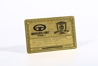 Carnet de socio plateado oro de gama alta del metal transparente