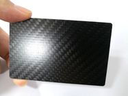 Tarjeta llana del metal RFID de NFC N-tage216 de la fibra de carbono de la tela cruzada