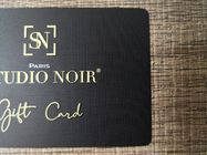 El laser de cobre amarillo de encargo de Matte Black Metal Business Cards graba