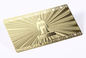 las tarjetas de visita del metal 13.56mhz/el acero inoxidable CR80 platearon la tarjeta del miembro del oro