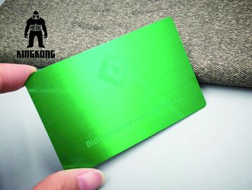 Grueso de acero anodizado colorido de las tarjetas de visita del VIP del metal de la sublimación 304 0,7/0.8m m