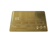 Tarjeta de banco de lujo de la raya magnética del carnet de socio del metal del oro 24K
