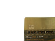 Tarjeta de banco de lujo de la raya magnética del carnet de socio del metal del oro 24K