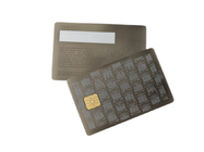 Aguafuerte de plata del negro de IC Chip Visiting Card Electroplated Anti del metal
