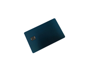 Tarjeta NFC de metal grabada de espesor de 0,8 mm para artesanía plateada de negocios