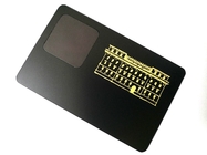 Frecuencia negra mate de la tarjeta de visita 13.56mhz del metal NFC de MF