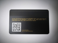 El laser graba la tarjeta de crédito del QR Code del Vip del supermercado de la raya magnética de Matt Black Metal Business Cards