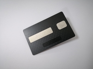 El laser graba el metal RFID carda a Matt Black 4442 Chip Magnetic Stripe Debit Card