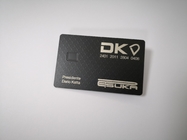 El laser graba el metal RFID carda a Matt Black 4442 Chip Magnetic Stripe Debit Card