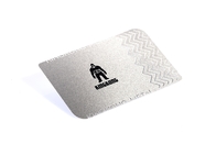 La tarjeta del metal plateado de KingKong cortó a través de la placa que grababa al agua fuerte a Logo Original Steel Finish