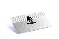 La tarjeta del metal plateado de KingKong cortó a través de la placa que grababa al agua fuerte a Logo Original Steel Finish