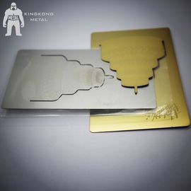 El metal de encargo grabado logotipo de encargo del metal marca una dirección de la Internet el acero impreso color de Stianless