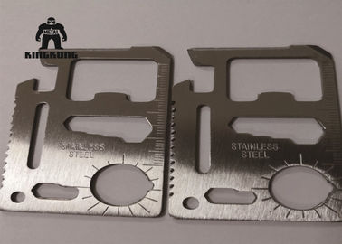 Ayuda que viaja que acampa al aire libre multi de las tarjetas de visita del acero inoxidable de la función del metal