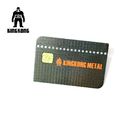 Las tarjetas de visita metálicas del final del crédito incluyen el acero inoxidable del microprocesador grande del contacto SLE4428