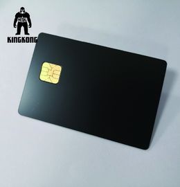 Tarjetas de visita metálicas de cobre de lujo de la tinta para el efecto de Matt del microprocesador del banco SLE4442