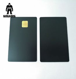 Tarjetas de visita metálicas de cobre de lujo de la tinta para el efecto de Matt del microprocesador del banco SLE4442