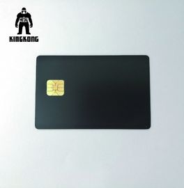 Tarjetas de visita metálicas de cobre de lujo de la tinta para el efecto de Matt del microprocesador del banco SLE4442