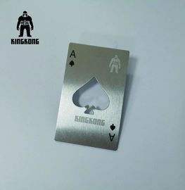 Color plata de encargo del negro de la tarjeta de visita del abrebotellas de la cartera del logotipo grabado al agua fuerte