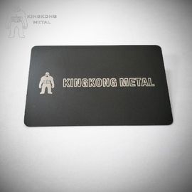 La tarjeta de presentación grabada laser 85 x 54m m del acero inoxidable del LOGOTIPO diseña libremente