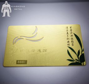 Carnet de socio personalizado modificado para requisitos particulares de alta calidad del metal con número