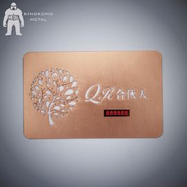 Carnet de socio personalizado modificado para requisitos particulares de alta calidad del metal con número