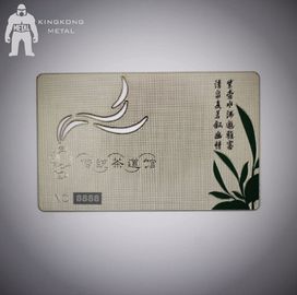 Carnet de socio personalizado modificado para requisitos particulares de alta calidad del metal con número