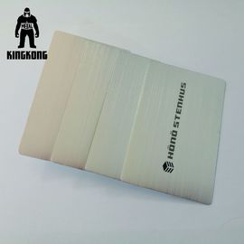 Color plata imprimible de encargo de los carnets de socio del metal del corte del laser del artista de maquillaje