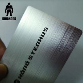Color plata imprimible de encargo de los carnets de socio del metal del corte del laser del artista de maquillaje