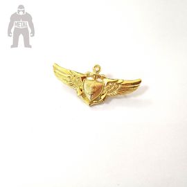 las placas duras de la etiqueta del metal de la bandera 3D, militares etiquetan insignias del Pin del fútbol