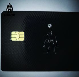 Embutido cristalino impreso aduana del diamante de los carnets de socio de Rfid por el microprocesador AAA Swarovski del contacto
